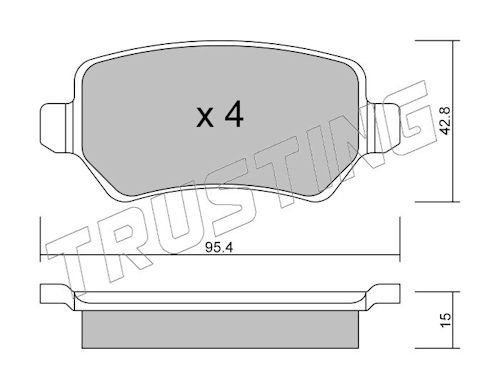 Piduriklotsi komplekt,ketaspidur