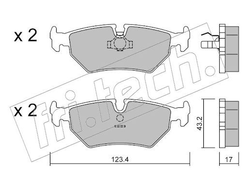 Piduriklotsi komplekt,ketaspidur
