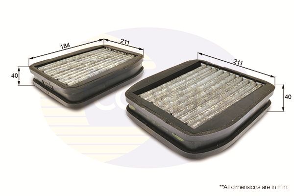 Filtr, wentylacja przestrzeni pasażerskiej COMLINE EKF135A