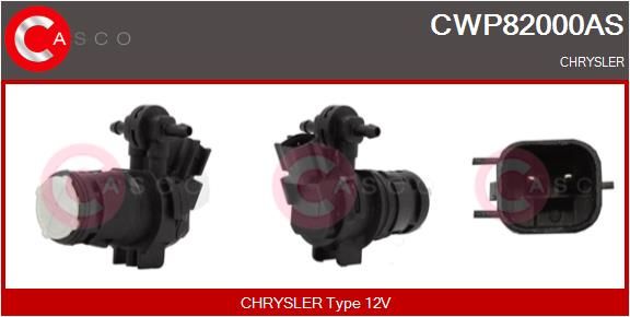 Levně Vodní čerpadlo ostřikovače, čistění skel CASCO CWP82000AS