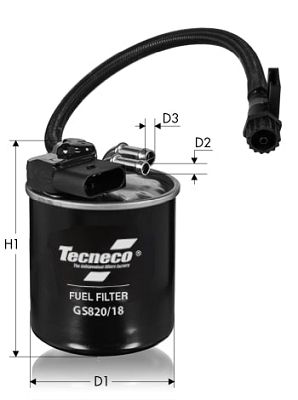 Filtr paliwa TECNECO FILTERS GS820/18