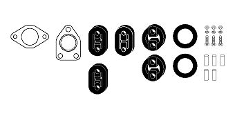 Zestaw montażowy, układ wydechowy HJS 82 45 7807