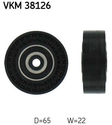 Vratná/vodiaca kladka rebrovaného klinového remeňa SKF VKM 38126