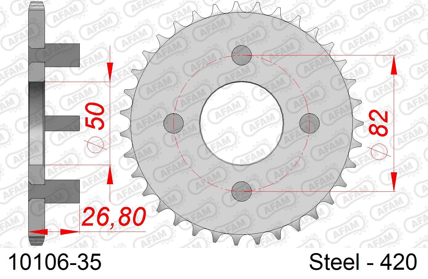 Roata dintata AFAM 10106-35