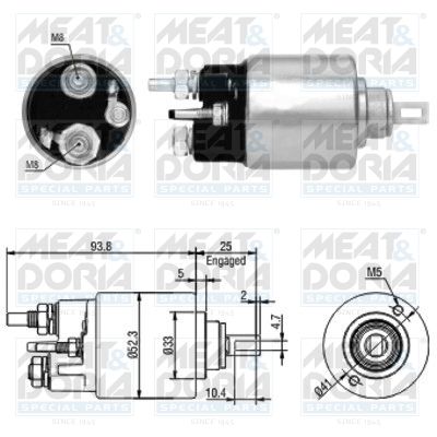 Włącznik elektromagnetyczny, rozrusznik MEAT & DORIA 46118