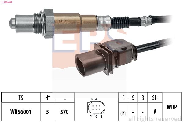 Sonda lambda EPS 1.998.407