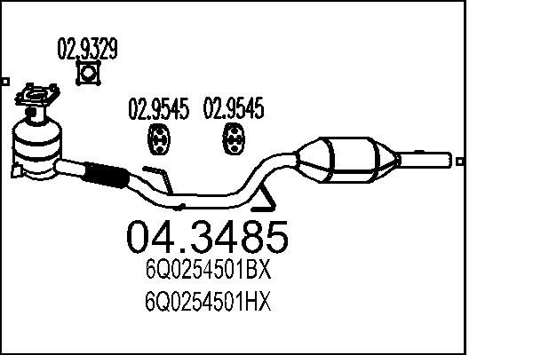 Katalizator MTS 04.3485