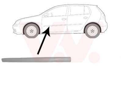 Ozdobná / ochranná lišta, dveře VAN WEZEL 5894423