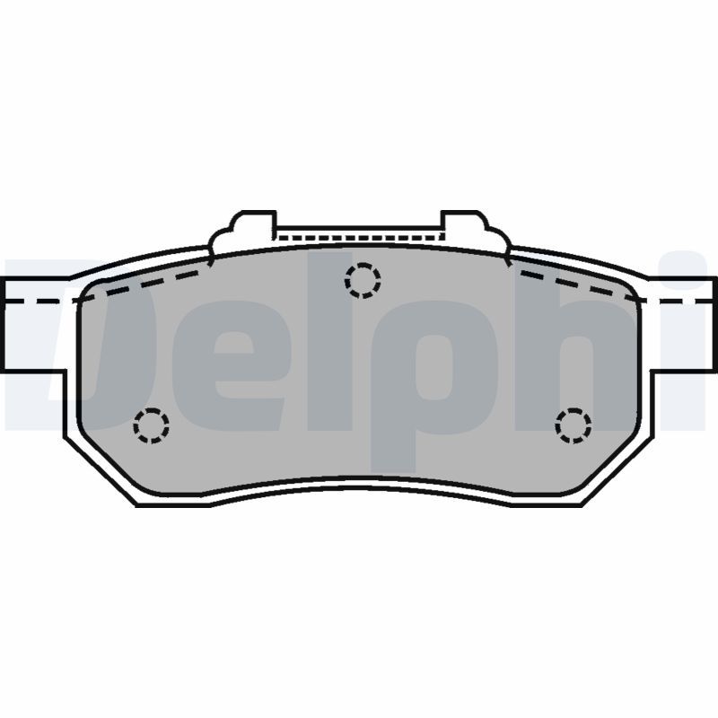 Sada brzdových platničiek kotúčovej brzdy DELPHI LP1456