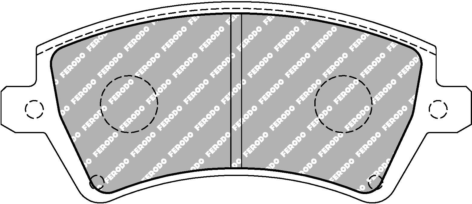 set placute frana,frana disc FERODO RACING DS2500 FCP1573H