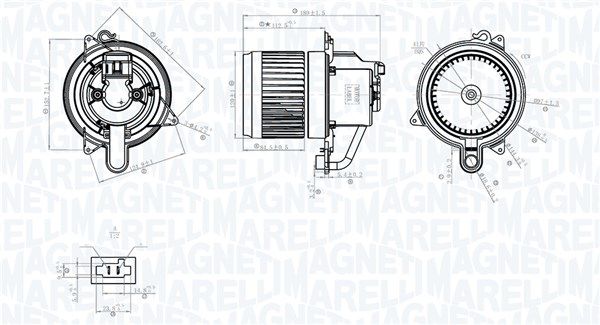 Wentylator wewnętrzny MAGNETI MARELLI 069412783010