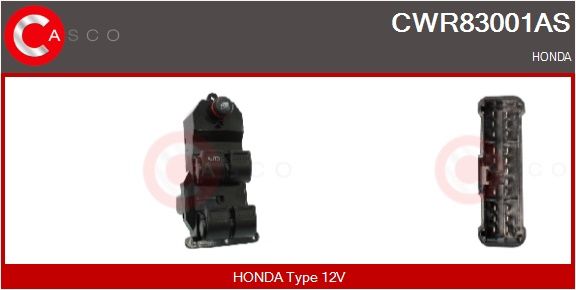 Spínač, zvedací zařízení oken CASCO CWR83001AS