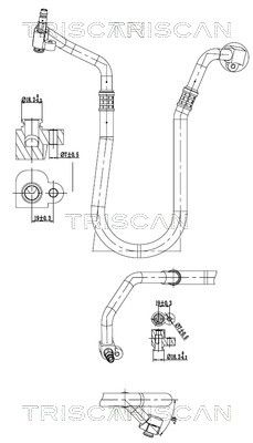 conducta presiune variabila,aer conditionat TRISCAN 9010 16047