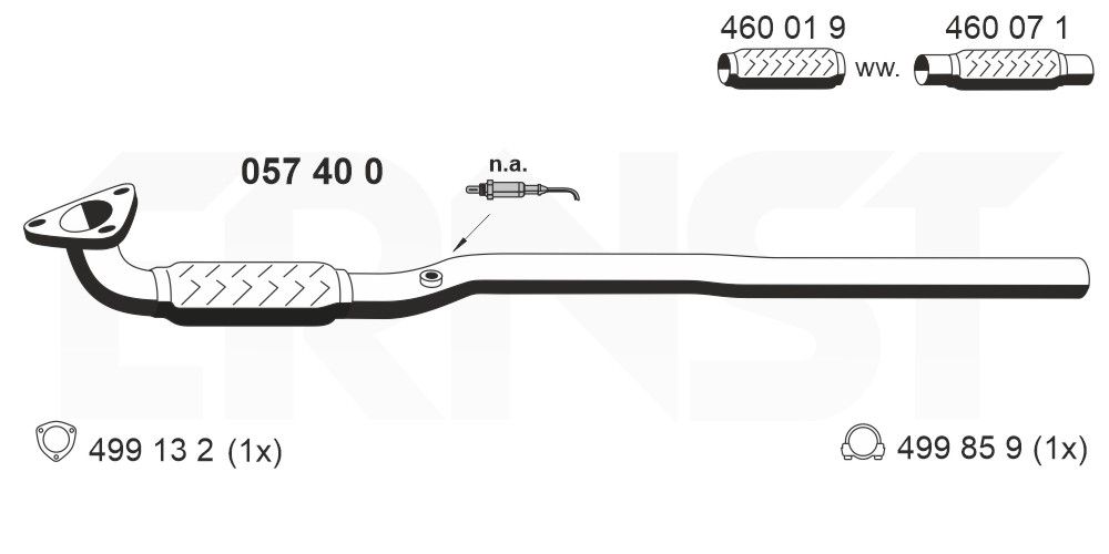 Racord evacuare ERNST 057400