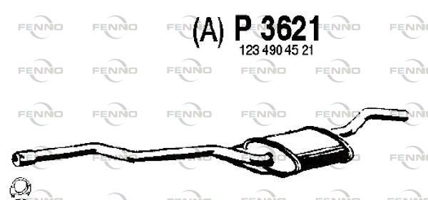 Tłumik środkowy FENNO P3621