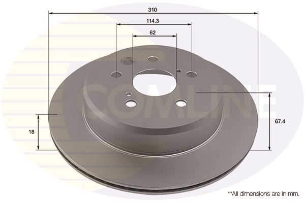 Tarcza hamulcowa COMLINE ADC2938V