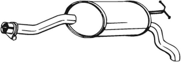 Tłumik środkowy BOSAL 175-299