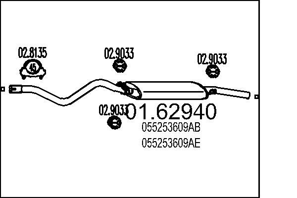 Toba esapament finala MTS 01.62940