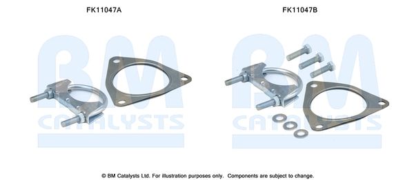 zestaw montażowy, filtr sadzy / filtr cząstek stałych BM CATALYSTS FK11047