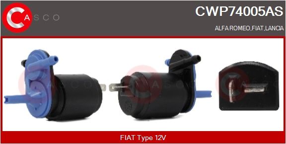 Vodní čerpadlo ostřikovače, čistění skel CASCO CWP74005AS