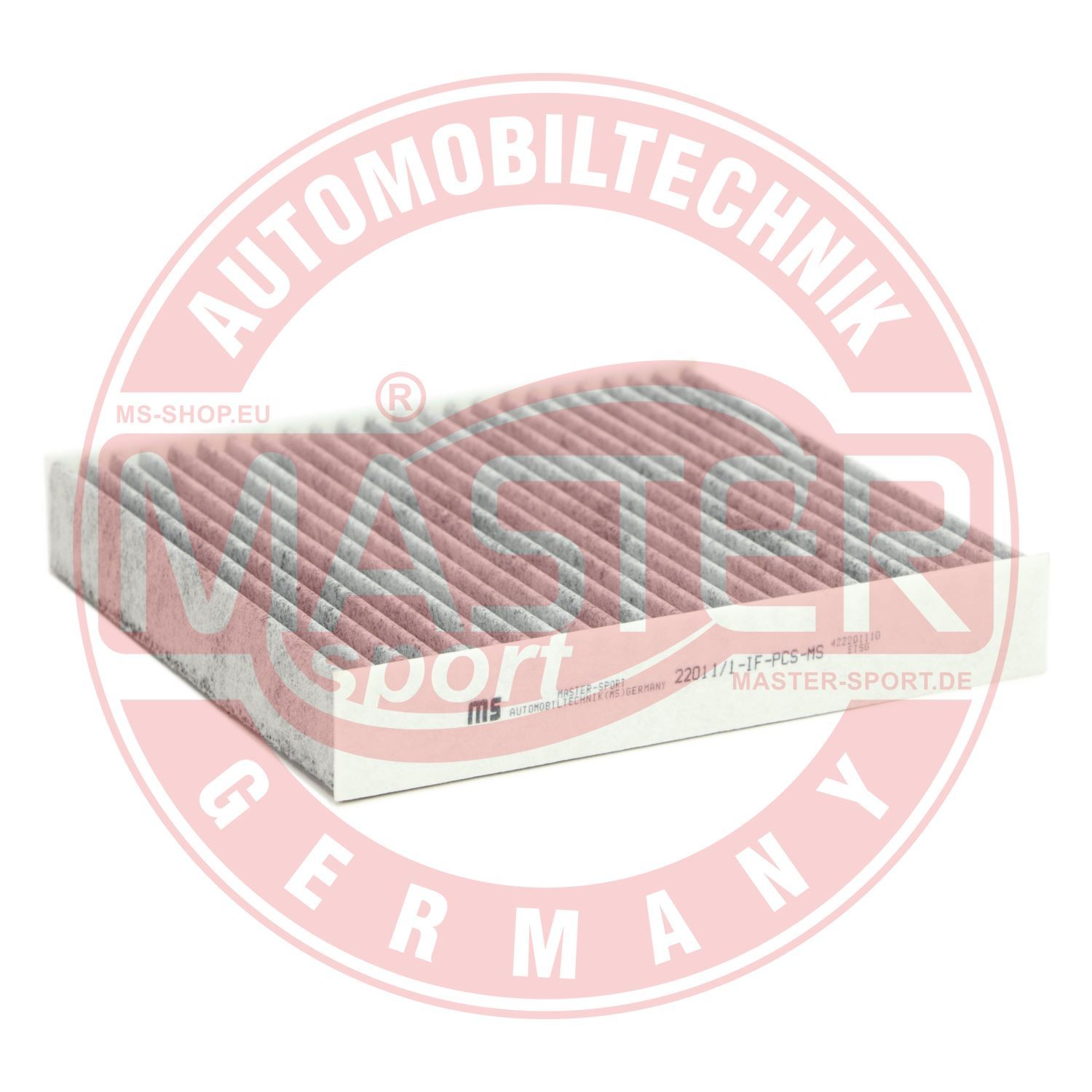 Filtr, wentylacja przestrzeni pasażerskiej MASTER-SPORT GERMANY 22011/1-IF-PCS-MS