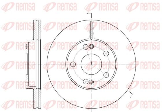 Tarcza hamulcowa REMSA 6227.11