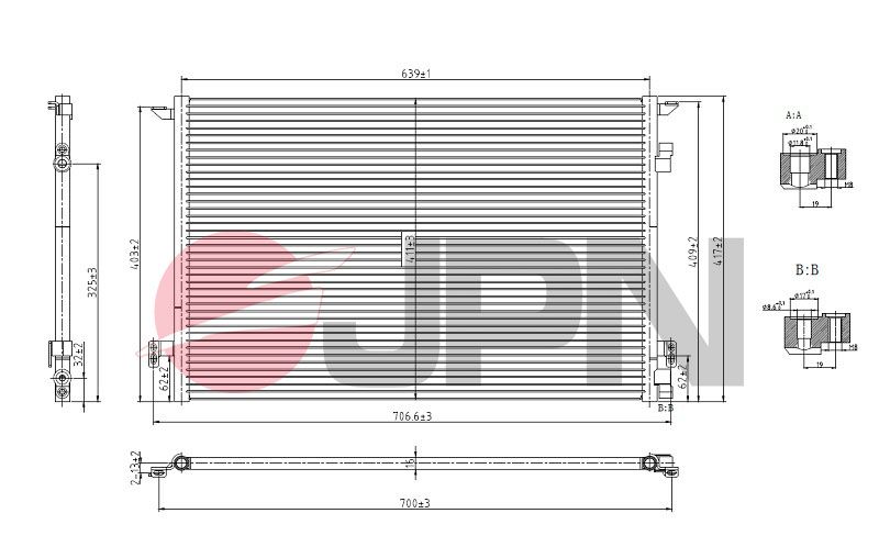 E-shop Kondenzátor klimatizácie JPN 60C9116-JPN