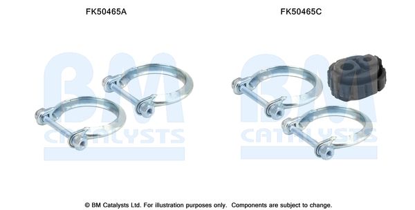 Zestaw montażowy, rura wydechowa BM CATALYSTS FK50465