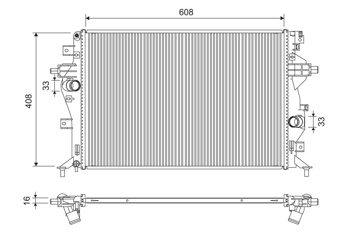 Radiator, racire motor VALEO 701321