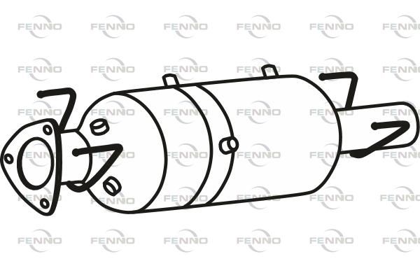 Filtr sadzy / filtr cząstek stałych, układ wydechowy FENNO 1367589080
