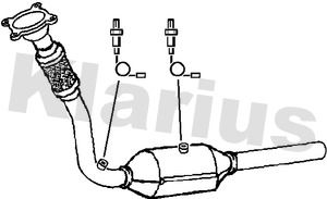 Katalizator KLARIUS 1J0254501FX