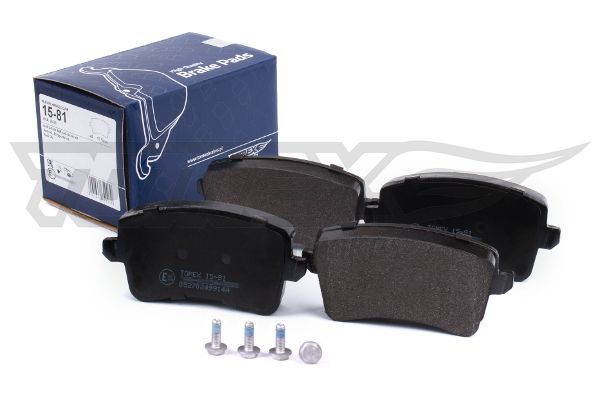 Levně Sada brzdových destiček, kotoučová brzda TOMEX Brakes 15-81