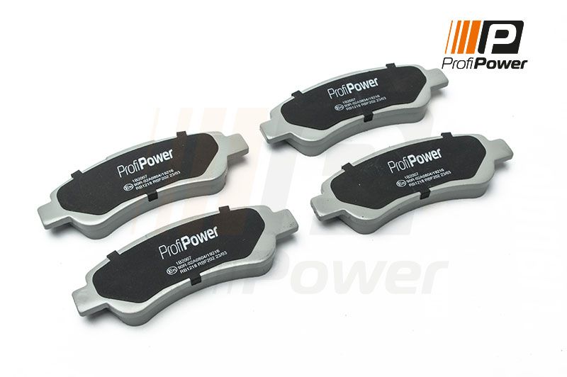 E-shop Sada brzdových platničiek kotúčovej brzdy ProfiPower 1B2007