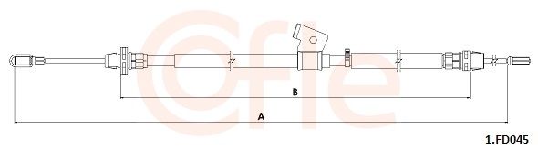 Cięgło, hamulec postojowy COFLE 92.1.FD045
