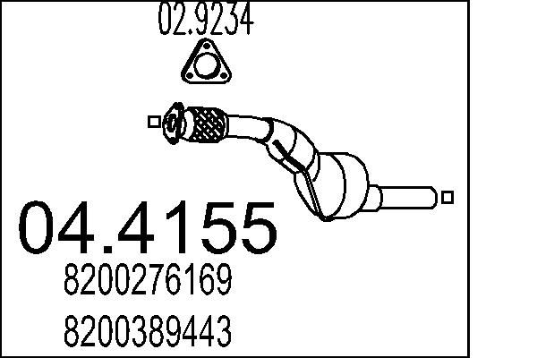 Katalizator MTS 04.4155