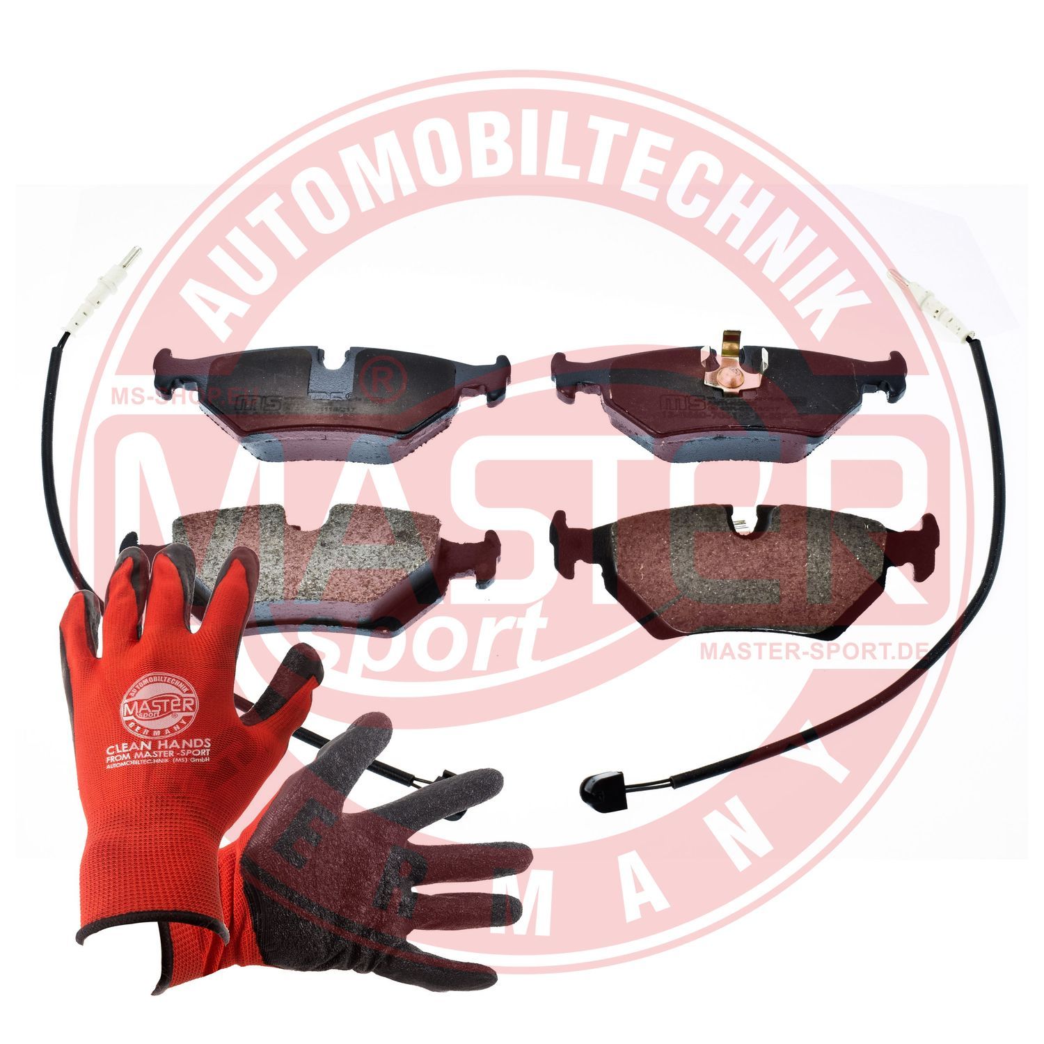 Zestaw klocków hamulcowych, hamulce tarczowe MASTER-SPORT GERMANY 13046070612N-SET-MSP