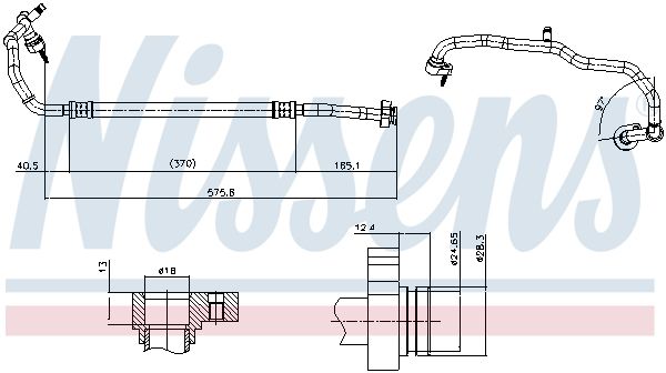 conducta inalta presiune,aer conditionat NISSENS 846921