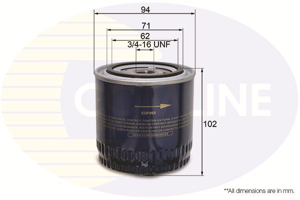 Filtr oleju COMLINE EOF065