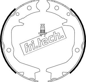 Zestaw szczęk hamulcowych, hamulec postojowy FRI.TECH. 1064.177