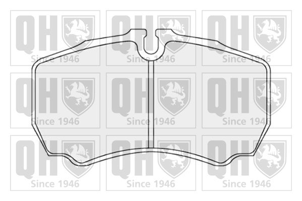 Zestaw klocków hamulcowych, hamulce tarczowe QUINTON HAZELL BP1734