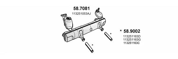 Układ wydechowy ASSO ART2552