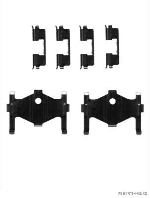 Set accesorii, placute frana HERTH+BUSS JAKOPARTS J3660509