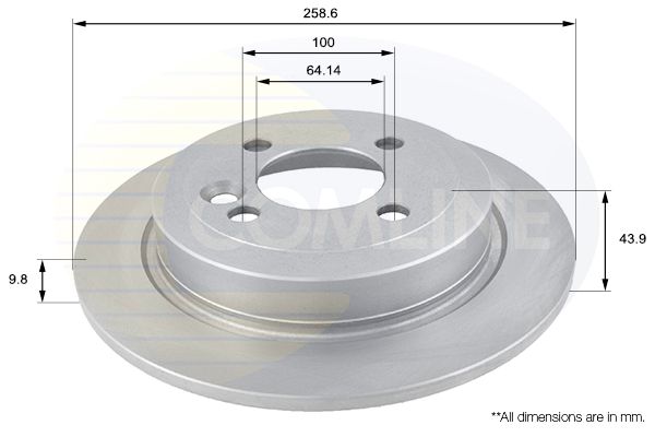 Tarcza hamulcowa COMLINE ADC1714