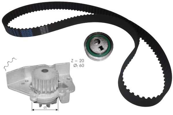 Pompe à eau + kit de courroie crantée