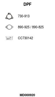 Filtr sadzy / filtr cząstek stałych, układ wydechowy FA1 289902F000