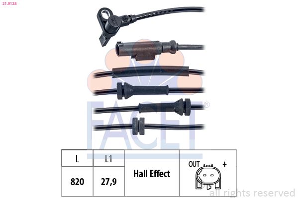 senzor,turatie roata FACET 21.0128