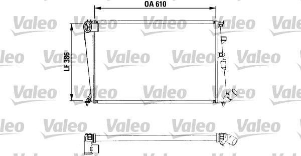 Chłodnica, układ chłodzenia silnika VALEO 730958