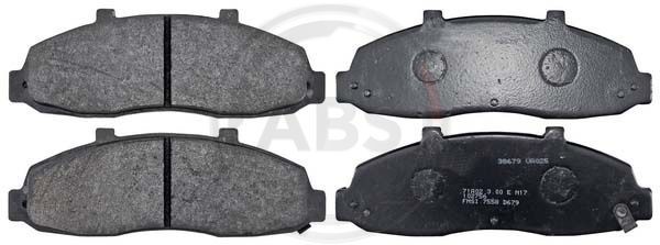 Zestaw klocków hamulcowych, hamulce tarczowe A.B.S. 38679