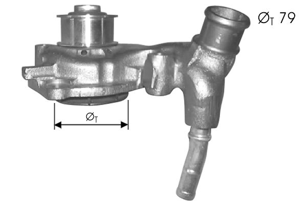 Pompe à eau, refroidissement du moteur