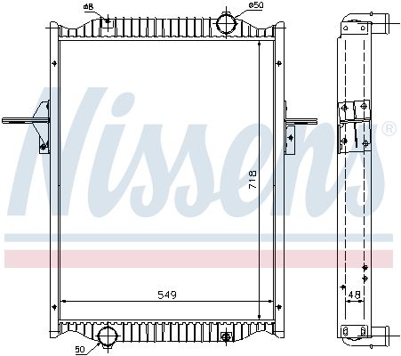 Radiator, racire motor NISSENS 63782A